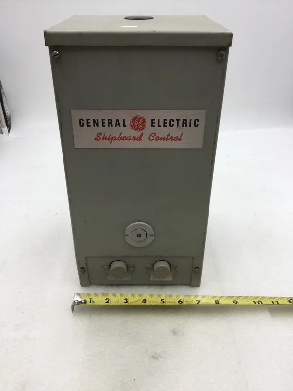 GE General Electric 187B6107G1S2 Shipboard Magnetic Controller 440 VAC 18 Amp 5 HP with Start/Stop and Rest Buttons Special Offer