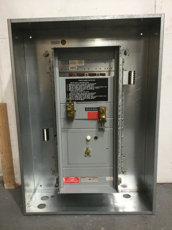 GE General Electric 225 Amp 3 Phase 4 Wire 480Y/277AC interlock transfer switch panel Trusted Brand