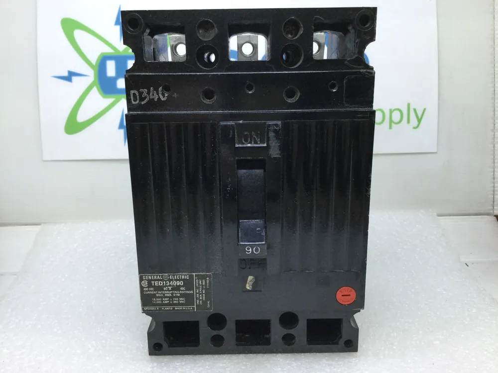 One Day Deal General Electric TED134090 90 Amp 3 Pole 480V Circuit Breaker