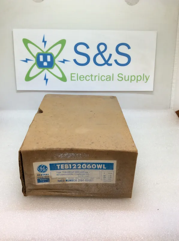 Must Have General Electric TEB122060WL 2 Pole 60A 240VAC 10kAIC Type TEB Circuit Breaker (New Chipped Corner)