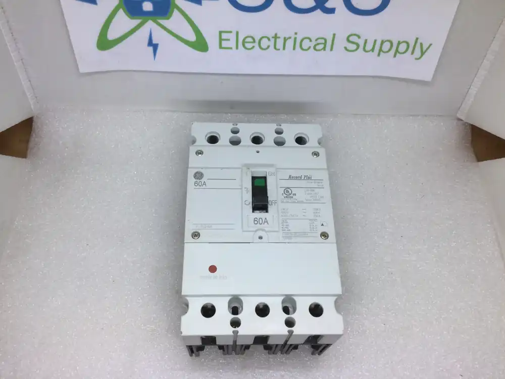 Hot Deal GE/General Electric FBN36TE060RV 3 Pole 60A 480VAC Record Plus Type Circuit Breaker
