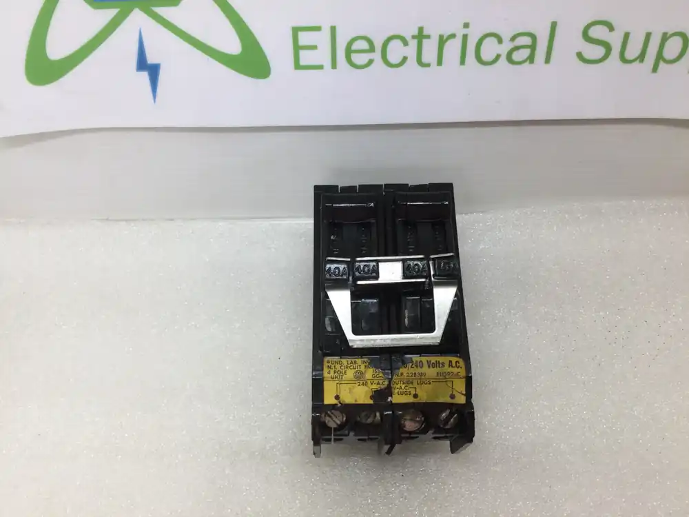 General Electric TR24040 240v 40 Amp TRP Series Plug In 4 Pole 1 Phase Circuit Breaker New Release