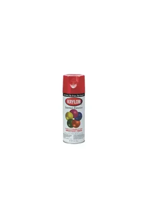 One Day Deal KRYLON 2108 12 oz. Size Interior/Exterior Industrial Maintenance Paint and Primer - Banner Red Color, Tough High-Gloss Finish