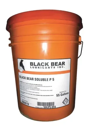Today Only BLACK BEAR Soluble Oil P5 Milling, Drilling, Turning and Sawing Type, 5 Gallon Container Size Soluble Cutting Oil