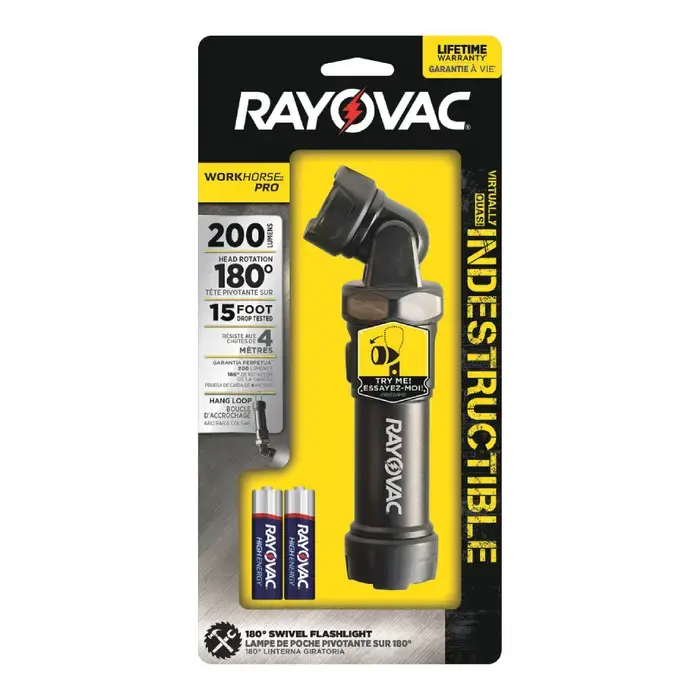 RAYOVAC DIYSL4AA-B LED Flashlight Type, Machined Aluminum Body Type, AA Battery Type Standard Flashlight New Arrival