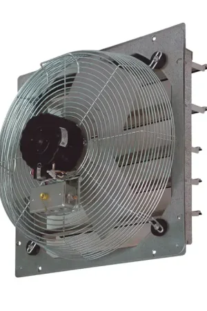TPI CE 12-DS 12" Blade Size, Shutter Mount Air Circulator, 560/710/825 CFM, 1/12 Horsepower Fast Shipping