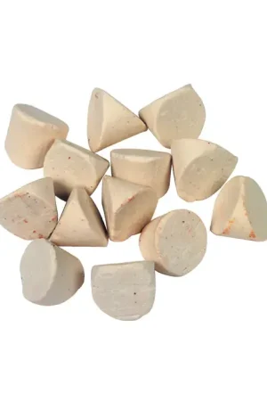 RAYTECH Aluminum Oxide Abrasive Material, [Wet Dry Operation] Wet Dry Operation, V Cut Media Shape Vibratory Media New Arrival