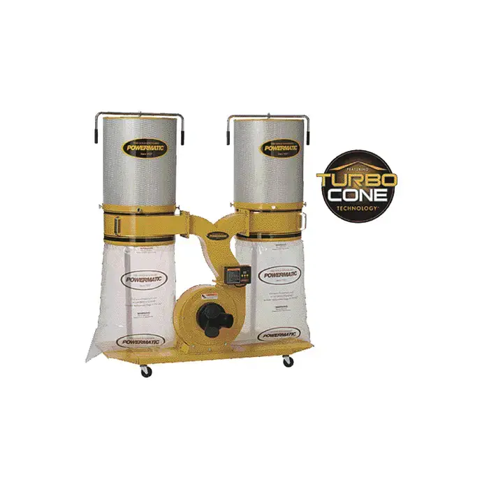 Powermatic PM1900TX-CK1 10 cu ft Capacity Bag Type Dust Collector Trending