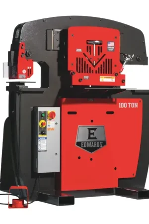 EDWARDS IW100-3P380 100 Ton Punching Pressure Stationary Ironworker Don't Miss Out