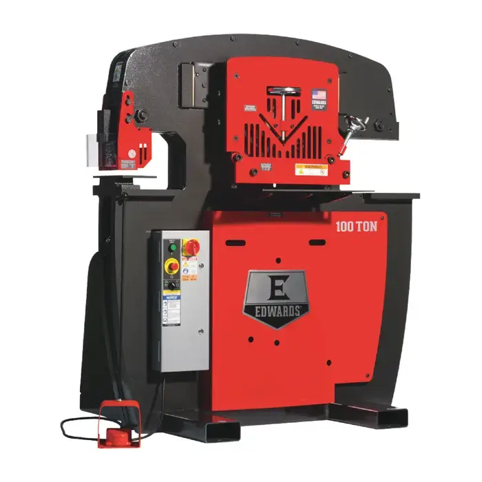 EDWARDS IW100-3P380 100 Ton Punching Pressure Stationary Ironworker Don't Miss Out