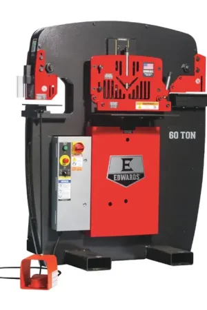 Price Drop EDWARDS IW60-3P575 60 Ton Punching Pressure Stationary Ironworker