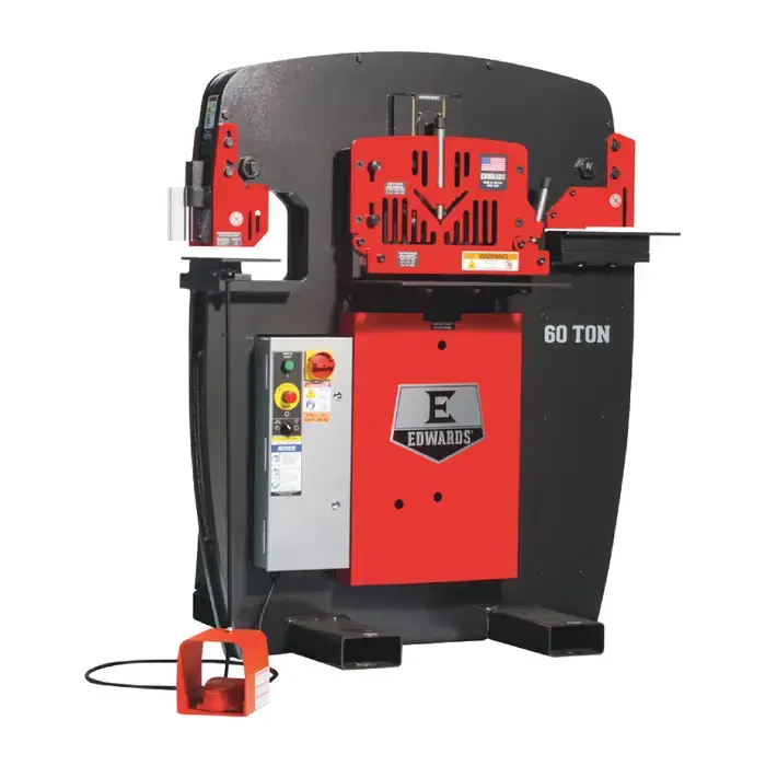 Price Drop EDWARDS IW60-3P575 60 Ton Punching Pressure Stationary Ironworker