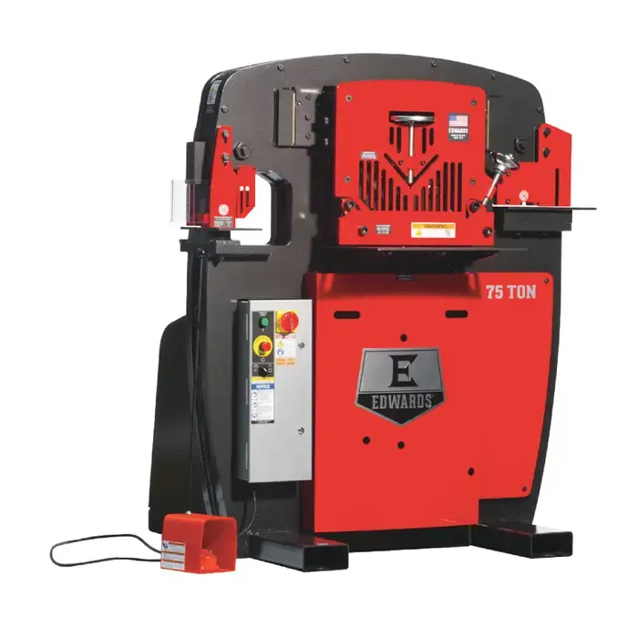 EDWARDS IW75-3P380 75 Ton Punching Pressure Stationary Ironworker Final Sale