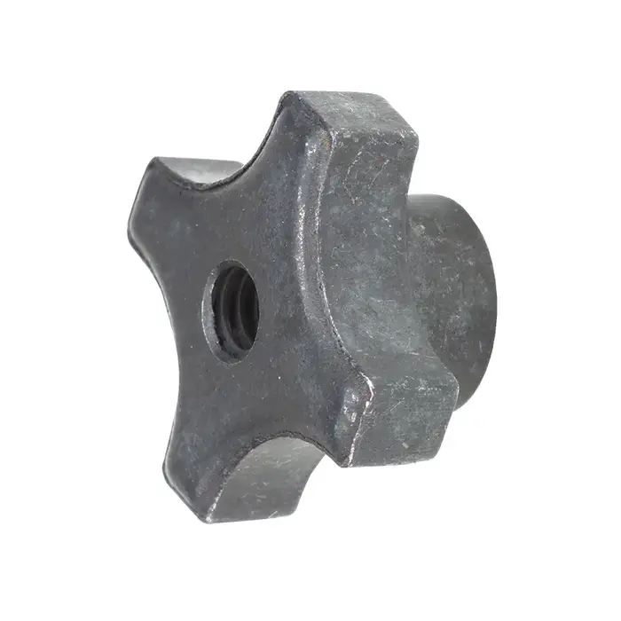 Discount TTC HK-3T 3/8"-16 Thread Size, 2" Head Dia., 4 Points, Tapped Style, Hand Knob Steel Lobed & Scalloped Knob