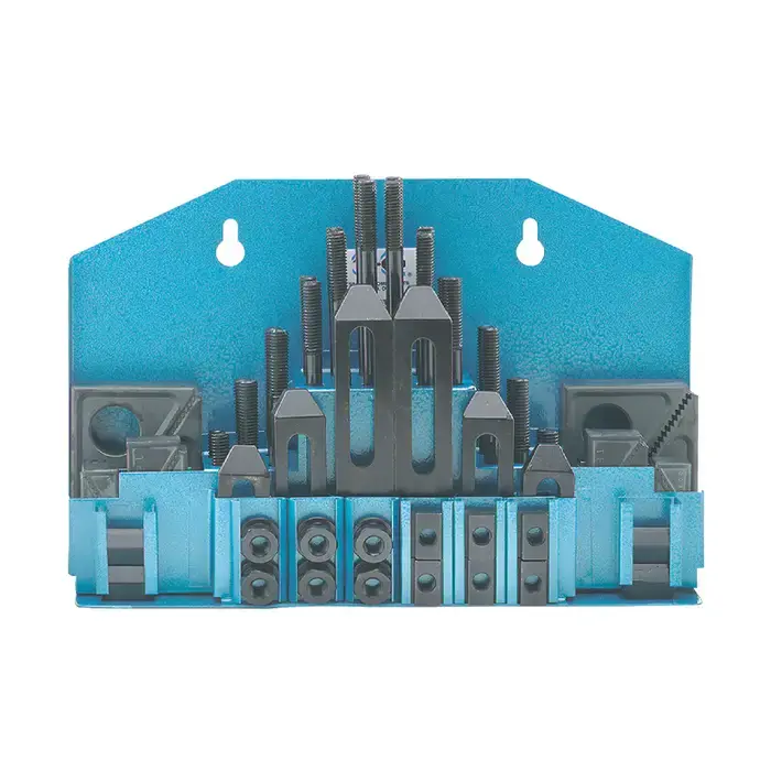 Certified TE-CO 20403 52 Piece Standard (1" wide blocks) T-Slot Clamping Nuts, Clamps, Blocks Set