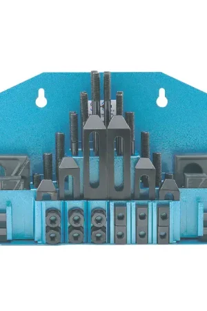 TE-CO 20417 52 Piece Standard (1" wide blocks) T-Slot Clamping Nuts, Clamps, Blocks Set Buy Today