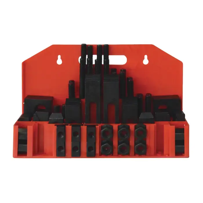 Limited Offer TTC 11257 52 Piece Standard T-Slot Clamping Nuts, Clamps, Blocks Set