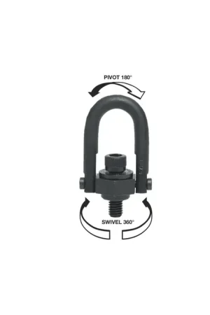 AMERICAN DRILL 23004 2,500 Ibs. Rated Capacity, 1/2"-13 Thread Size, 3-1/4" Ring Opening Hoist Rings, Hooks, Lifting Accessory Limited Offer