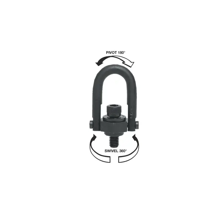 AMERICAN DRILL 23004 2,500 Ibs. Rated Capacity, 1/2"-13 Thread Size, 3-1/4" Ring Opening Hoist Rings, Hooks, Lifting Accessory Limited Offer