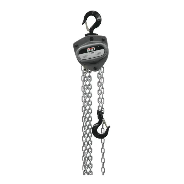 JET 203130 1 Ton Load Capacity, 30‘ Maximum Lift Distance, Manual Lift Speed Hoist Get Yours