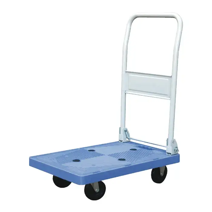VESTIL FPT-1624 250 lbs. Load Capacity, 10" Overall Height, Poly on Poly Wheel Type Hand Truck Crafted