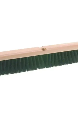 Order Now OSBORN 81221 18" Broom Width, Black Polypropylene Bristle Material, Threaded Wood Handle Connection Floor/Barn/Street Broom
