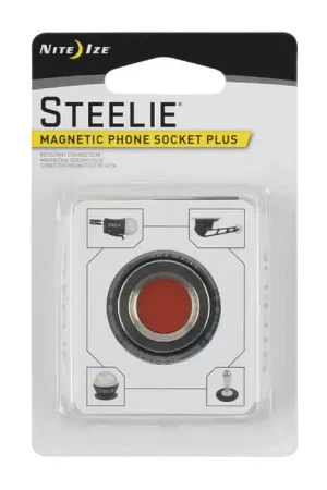 Trusted Brand NITE IZE STHDM-11-R7 Magnetic Phone Socket Plus Type, Gray Color Key Ring