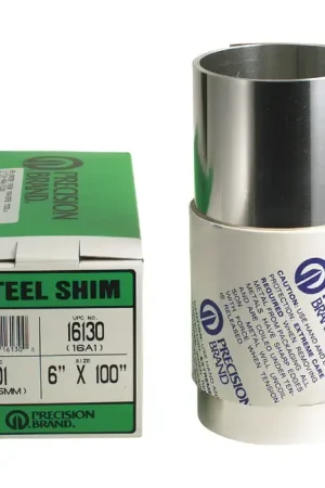 Discount PRECISION BRAND AA-5 .005" Thick, 12" Width, Carbon Steel Metal Shim Stock