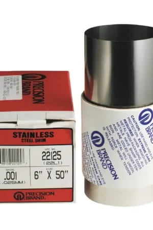 PRECISION BRAND L-5 .005" Thick, 6" Width, 300 Stainless Steel Metal Shim Stock Affordable
