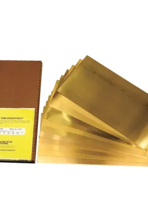 PRECISION BRAND 17SF-15 .001" Min. Thick, .031" Max. Thick, Brass 15 Piece Shim Stock Set In Demand