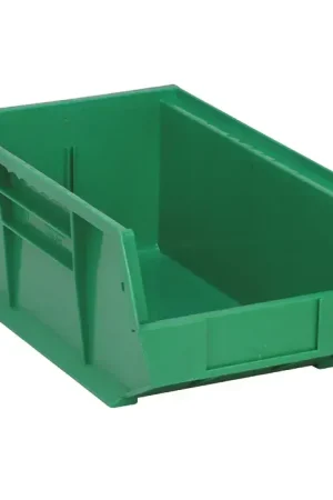 In Demand QUANTUM STORAGE SYSTEMS QUS241GN Stack & Hang Ultra Bins Type, Green Color, Plastic Material Storage Bin