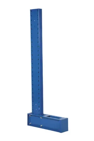 Crafted VESTIL MDU-C-8-18 Cantilever Double Upright Type, 96" Height, Blue Color Heavy Duty Shelving / Rack