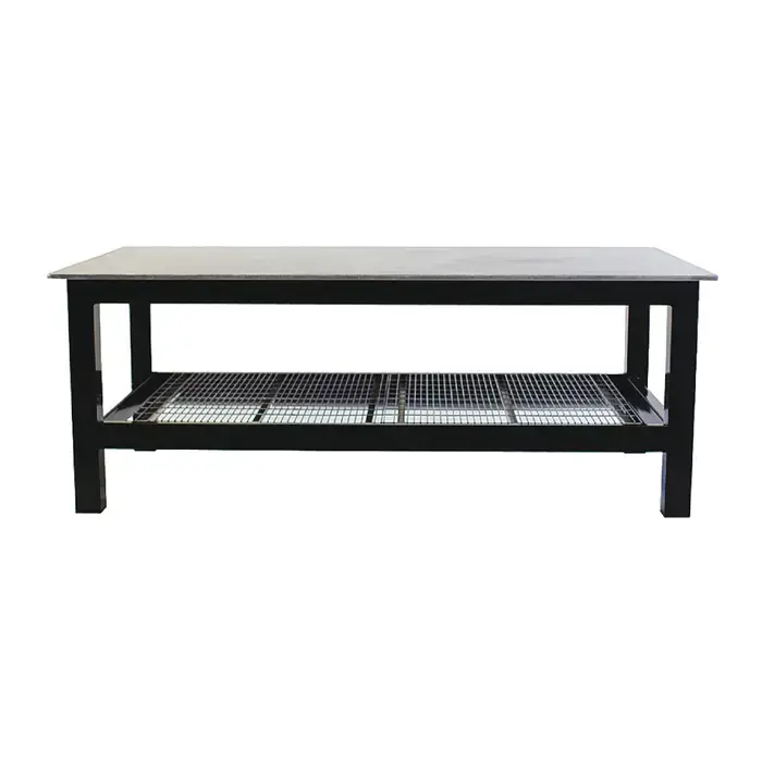 Crafted BADASS WORKBENCH 4X8WELD-38 Welding Table With 3/8" Plate Steel Top Type, 4‘ Width, 4‘ Depth Stationary Work Bench / Table