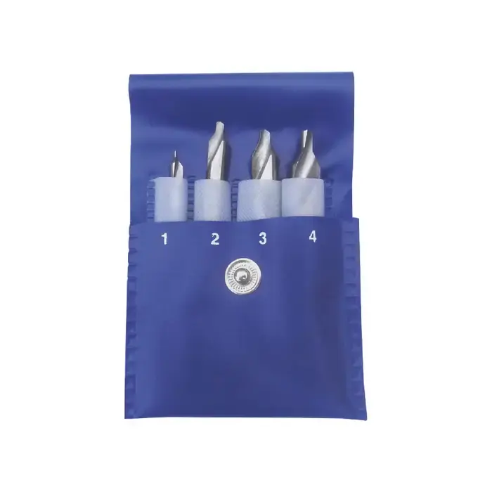 Factory Price TTC PRODUCTION 01-091-204 60° 1, 2, 3, 4 Industry Standard 60° 4 Pc. High Speed Steel Combination Drill & Countersink Set