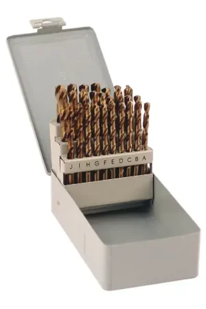 TTC PRODUCTION A39-CO A to Z 118° Bronze Cobalt Jobbers Length Drill Set Cheap