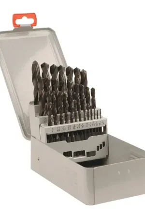 Deal T&O A37-TO-118 1/16" to 1/2" by 64ths 118° Black Oxide High Speed Steel Jobbers Length Drill Set