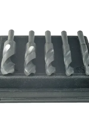 Budget TTC A15-5CH 9/16" to 1" 118° High Speed Steel Reduced Shank Drill Set