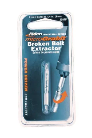 Hot Deal ALDEN Model 1647P, M2 High Speed Steel 1 Pc. Bolt Extractor Removes Sizes 8, 4mm