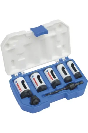 LENOX 30805500A 5 Pc., 3/4" to 1-1/4" Saw Dia., 1-3/4" Max Cutting Depth Hole Saw Set Must Have