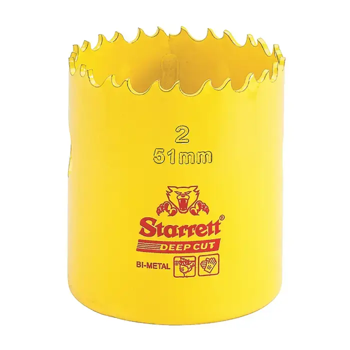 Weekend Sale STARRETT DCH0178-G 1-7/8" Dia., 2" Cutting Depth, Bi-Metal Hole Saws
