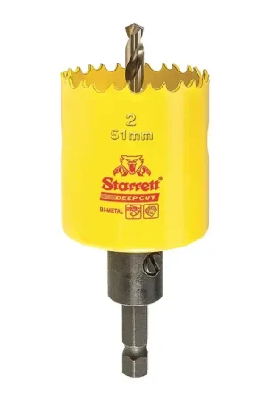 Fan Favorite STARRETT ADCH0138 1-3/8" Dia., 2" Cutting Depth, Bi-Metal Hole Saws