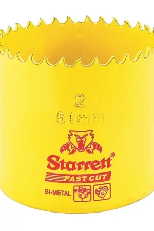 STARRETT FCH050M-G 50mm Dia., 1-5/8" Cutting Depth, Bi-Metal Hole Saws In Demand