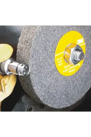 In Demand 3M Scotch-Brite™ (LD-WL) 7000120904 6" Silicon Carbide Deburring Wheel - Convolute, Fine Grade, 1/2" Face Width