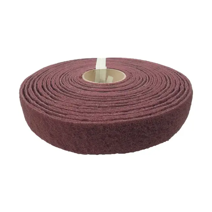 New Arrival TTC PRODUCTION USA MADE A008216 Aluminum Oxide Non-Woven Roll - 6" x 30‘ Size, Very Fine Grade, Maroon