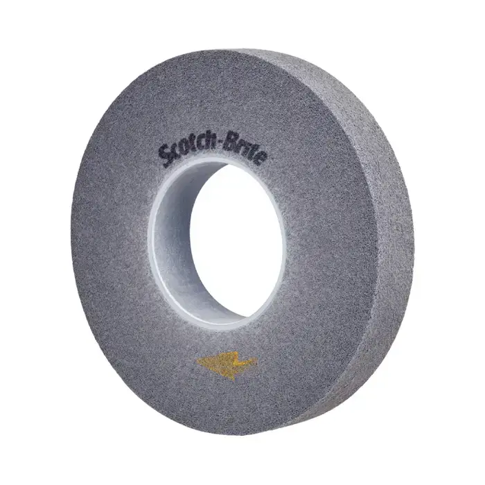 One Day Deal 3M Scotch-Brite™ EXL 7100050505 6" Silicon Carbide Deburring Wheel - Non-Woven, Fine Grade, 1/2" Face Width
