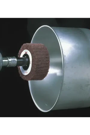 3M 7100055118 6" Aluminum Oxide Cut & Polish Flap Brush (CP-FB) - Non-Woven, Medium Grade, 2" Face Width Fast Shipping