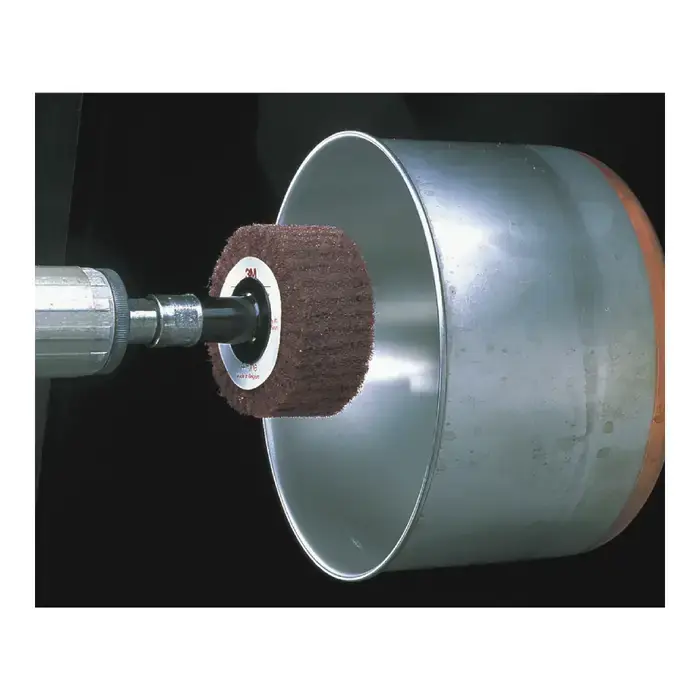 3M 7100055118 6" Aluminum Oxide Cut & Polish Flap Brush (CP-FB) - Non-Woven, Medium Grade, 2" Face Width Fast Shipping