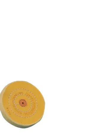 Mega Sale GROBET 17.55 1" Diameter Chemkote Muslin Polishing Wheel - Hard Density, Straight Edge Style