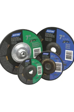New Release NORTON 07660775902 Silicon Carbide Abrasive Material, 5" Wheel Diameter, 7/8" Hole Thread Size Bonded Deburring Cut-Off Wheel