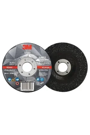 3M 051125874489 7" Diameter Precision Shaped Ceramic Grain Bonded Deburring Cut-Off Wheel - 5/8"-11 Hole Size, 1/4" Wheel Thickness, T27 Depressed Center Grinding Wheel In Demand